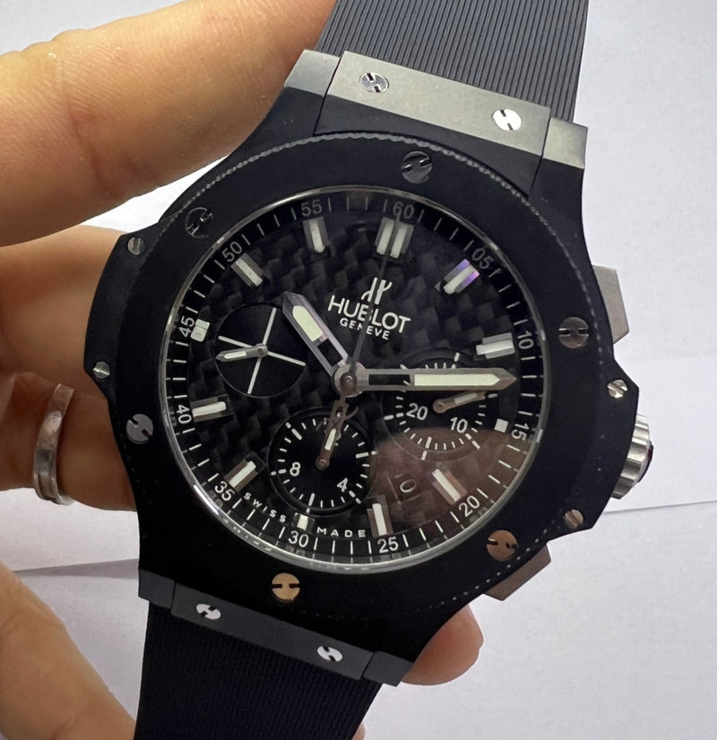 Hublot Big-Bang Black Magic 44mm - Aço OxiBlack - CLONE -