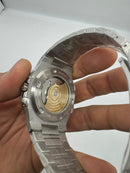 Patek Philippe Nautilus 39mm, Mostrador Branco, Pulseira Aço