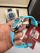Patek Philippe Nautilus 39mm, Mostrador TIFFANY, Pulseira Borracha