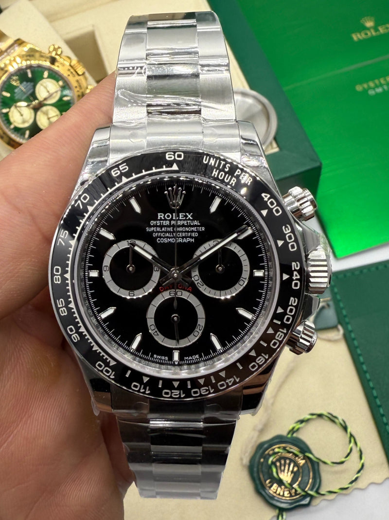 Rolex Cosmograph Daytona 40mm - Mostrador Preto - CLONE