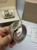 Bvlgari Serpenti Tubogas 02 Voltas 35mm Aço/Dourado Mostrador Preto