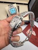 Patek Philippe Cubitus 40mm, Mostrador Branco, Pulseira Aço
