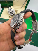 Rolex Daytona Aço 40mm - Mostrador Cinza - Pulseira OysterFlex - CLONE