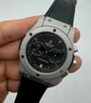 Hublot Vendome Classic Chrono 45mm, Aço/OxSilver Mostrador Preto Carbono