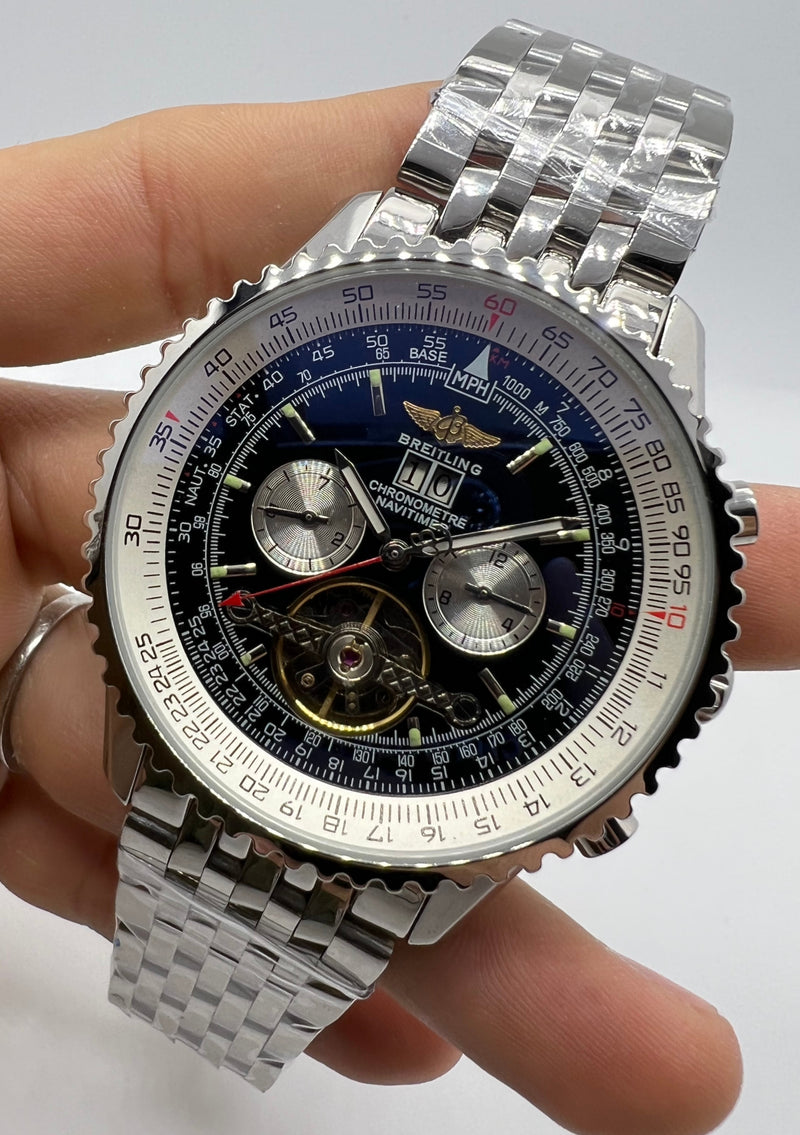 Breitling Navitimer 44mm Aço Turbilhão