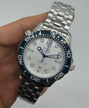 Omega Seamaster Co-Axial 40mm Mostrador Branco