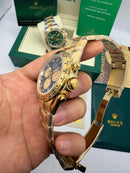 Rolex Daytona 40mm Aço/Dourado, Mostrador Preto