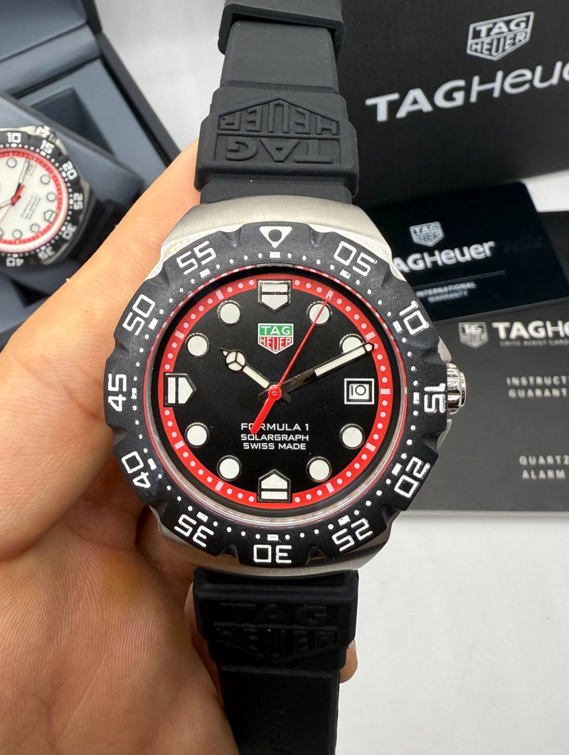 TAG Heuer F1 Solargraph 38mm - Pulseira Borracha -