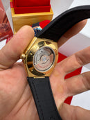 Omega Constellation 41mm Aço/Dourado Puls. Couro