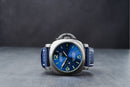 Panerai Luminor Marina 44mm Aço Oxigray Mostrador Azul Pulseira Nylon