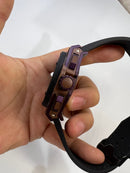 Hublot King Power 48mm Aço/OxPurple, Mostrador Preto Esqueleto
