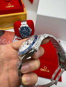 Omega Seamaster Diver 300M 42 mm, Aço Inox, Mostrados Branco - CLONE
