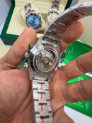 Rolex Daytona 40mm Aço Mostrador Cinza, Luneta Preto