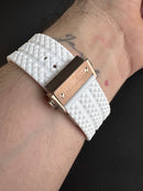 Hublot Big Bang 44mm Aço Rosê, Alpine Ceramic Pulseira Borracha