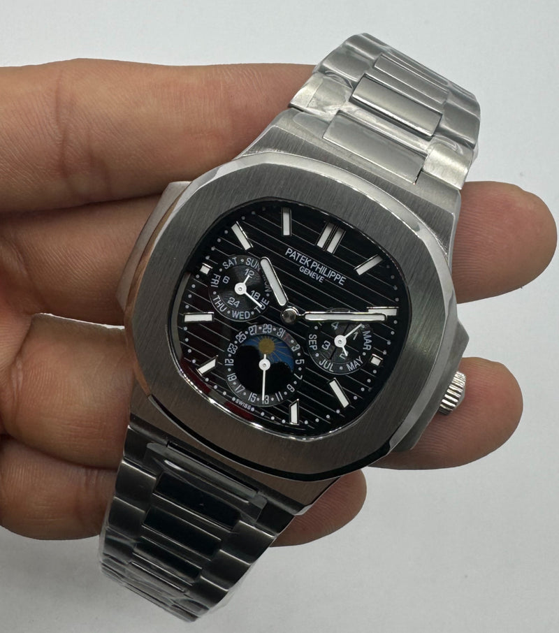 Patek Philippe Nautilus Fases da Lua 39mm, Aço