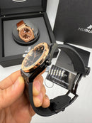 Hublot Classic Fusion 45mm Aço/OxBlack, Mostrador Preto