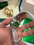 Rolex Day-Date Presidente 40mm Aço Mostrador Prata