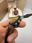 Bvlgari Aluminium Crono 41mm - Aço - Mostrador Amarelo