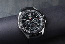 Tag Heuer F1 Cronometro 42mm Aço Mostrador Preto Luneta Preta