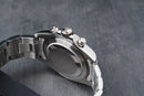 Rolex Daytona 40mm Aço Mostrador Cinza Luneta Preta Pulseira Oyster