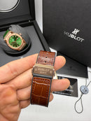 Hublot Classic Fusion 45mm Aço/Rose, Mostrador Marrom