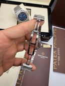Patek Philippe Nautilus 39mm, Mostrador Tiffany, Pulseira Aço