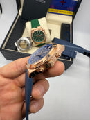 Vacheron Constantin Overseas Crono Aço/Rose 41mm, Mostrador Azul