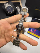 Vacheron Constantin Overseas Dual Time Aço 41mm, Mostrador Azul