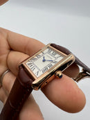 Cartier Relógio Tank Must Aço/Rose 36mm/41mm
