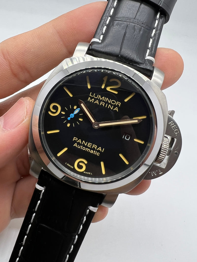 Panerai Luminor Marina 44 mm Aço Mostrador Preto