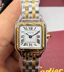 Cartier Panthère - Aço/Dourado - 23mm/29mm - Mostrador Branco