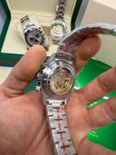 Rolex Daytona 40mm Aço Mostrador Azul, Luneta Preto