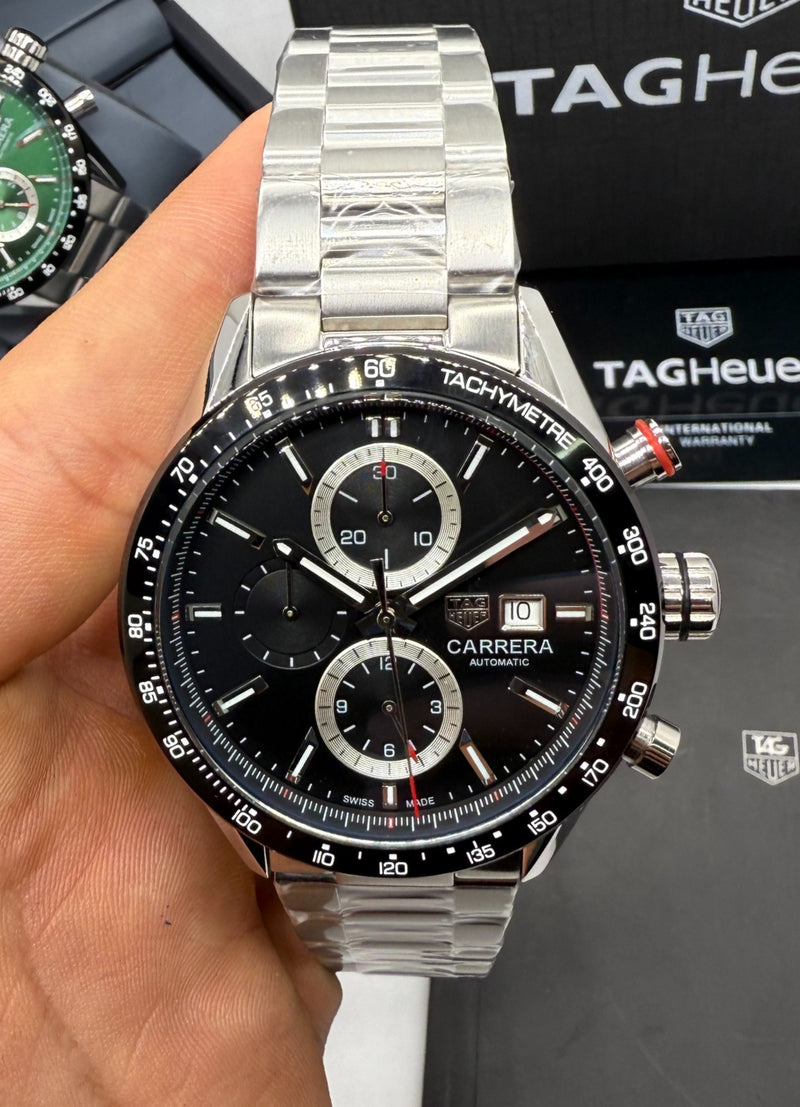 TAG Heuer Carrera Aço Calibre S, Chronograph, 44 mm