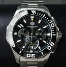 Tag Heuer Aquarecer Aço 43mm, Mostrador Preto, Bezel Preto