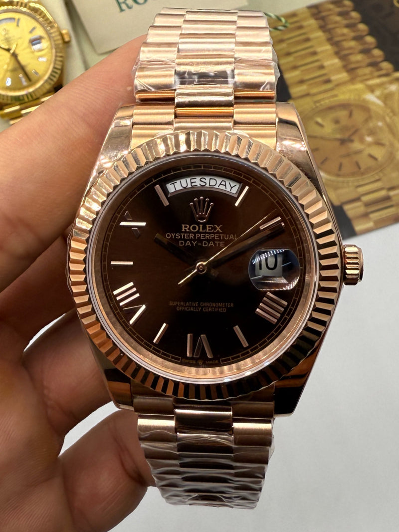 Rolex Day-Date Presidente 40mm - Everose - Chocolate - CLONE