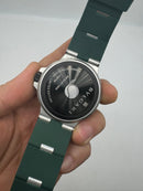 Bvlgari Alumium 40mm - Mostrador Cinza Aluminio Pulseira Borracha Verde