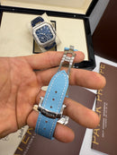 Patek Philippe Cubitus, Aço Fases da Lua 42mm, Mostrador TIFFANY, Pulseira Nylon
