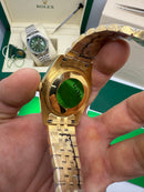 Rolex Date-Just 41mm/36mm Aço/Dourado, Mostrador Prata, Luneta Canelada