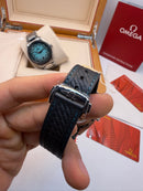 Omega Aquaterra 41,5mm Aço/OxBlack, Pulseira Borracha