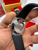 Omega Constellation 41mm Aço Puls. Couro