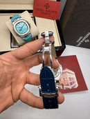 Patek Philippe Nautilus Fases da Lua 40mm, Aço, Mostrador Azul