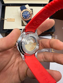 Patek Philippe Aquanaut 41mm Aço Mostrador Vermelho