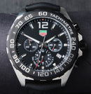 Tag Heuer F1 Cronometro 42mm Aço Mostrador Preto Luneta Preta
