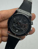 Hublot Vendome Classic Chrono 45mm, Aço Mostrador Preto Carbono