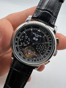 Patek Phillippe Turbilhão 42mm Aço, Pulseira Couro