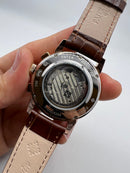 Patek Phillippe Fases da Lua 42mm Aço  Pulseira Couro