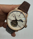 Patek Phillippe Turbilhão Perpetuo 42mm Aço/Rosê, Pulseira Couro