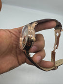 Patek Philippe Classic Turbilhão 40mm Aço/Rose, Pulseira Couro