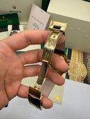 Rolex Daytona 40mm Aço/Dourado Mostrador Preto Luneta Preta