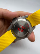 TAG Heuer 01 SENNA, 43mm Aço, Pulseira Borracha Amarela